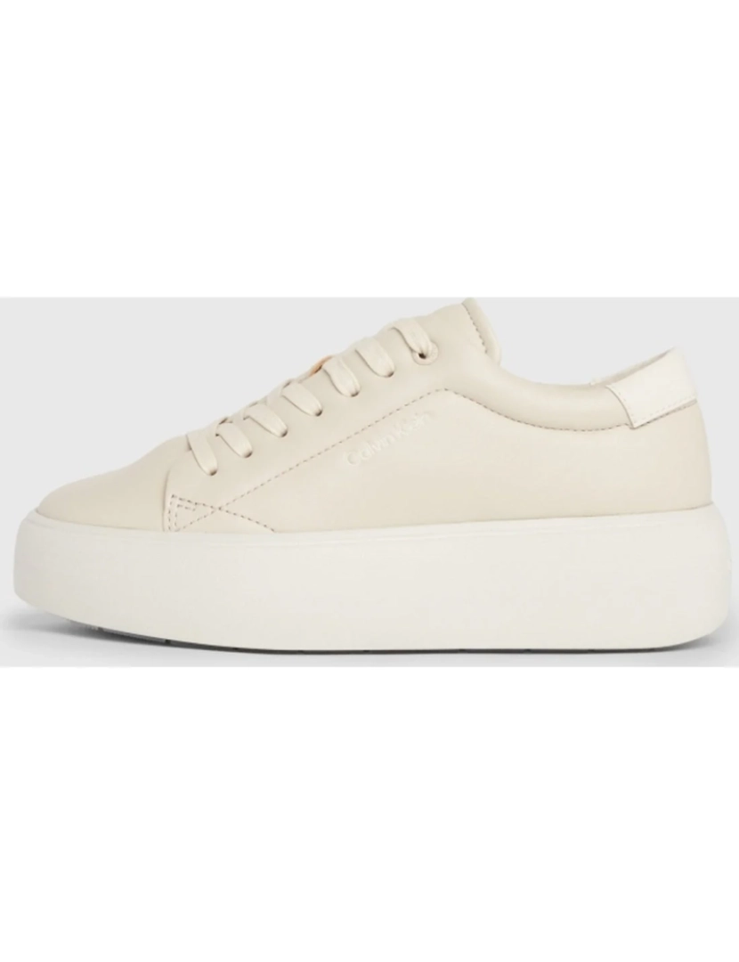 imagem de Calvin Klein Bege Trainers sapatos femininos8