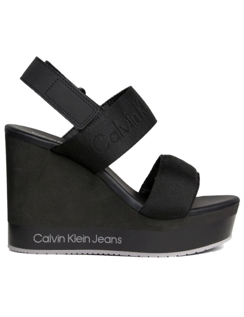 imagem de Calvin Klein Jeans Sandálias pretas sapatos femininos3