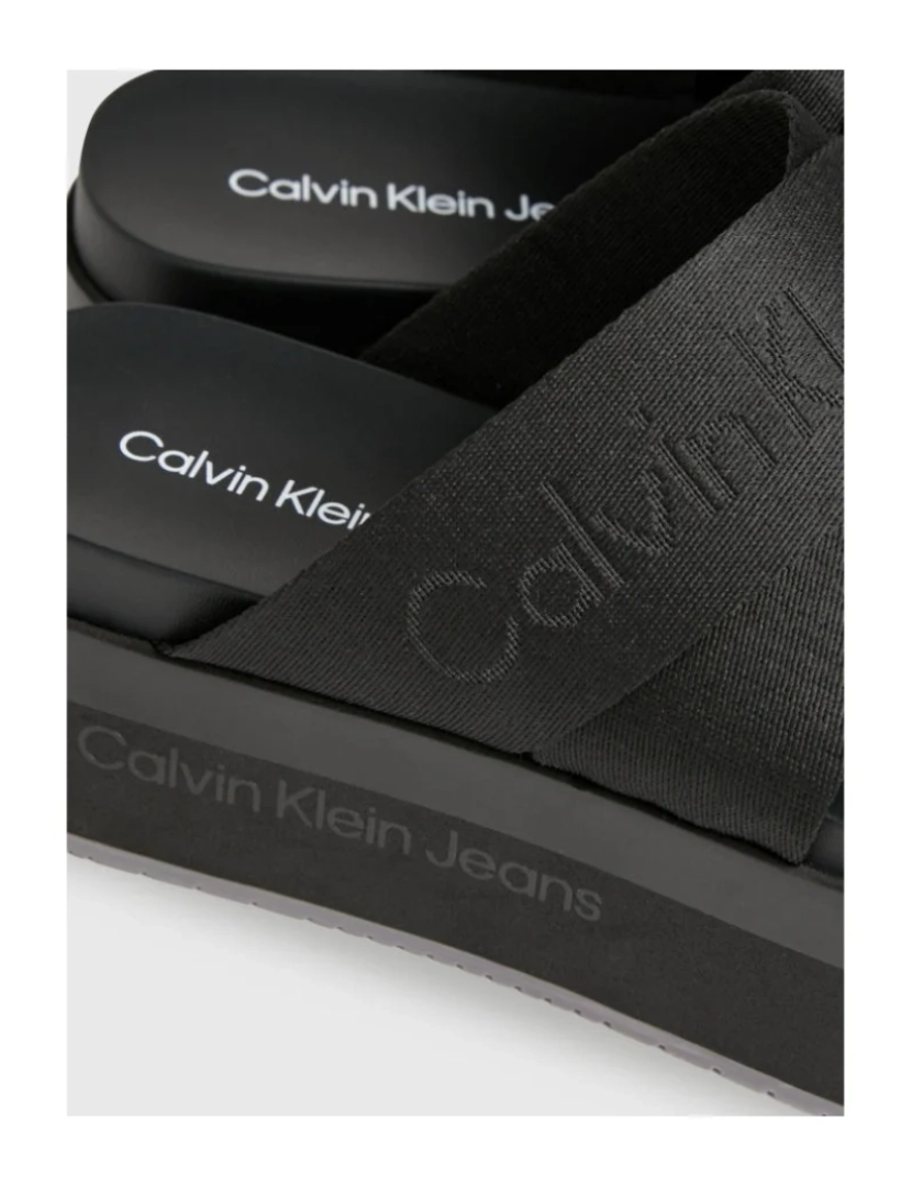 imagem de Calvin Klein Jeans Sandálias pretas sapatos femininos7