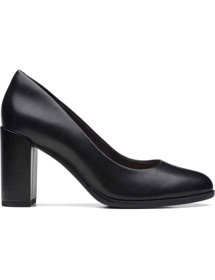 imagem de Clarks preto salto alto sapatos femininos3