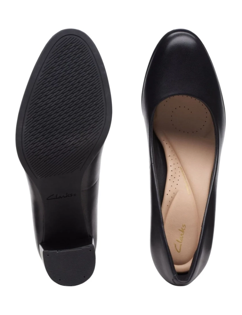 imagem de Clarks preto salto alto sapatos femininos8