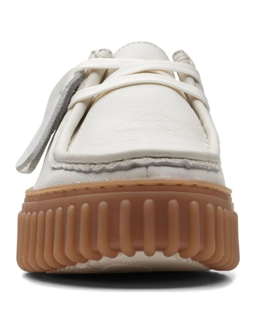 imagem de Clarks Branco Trainers sapatos femininos5