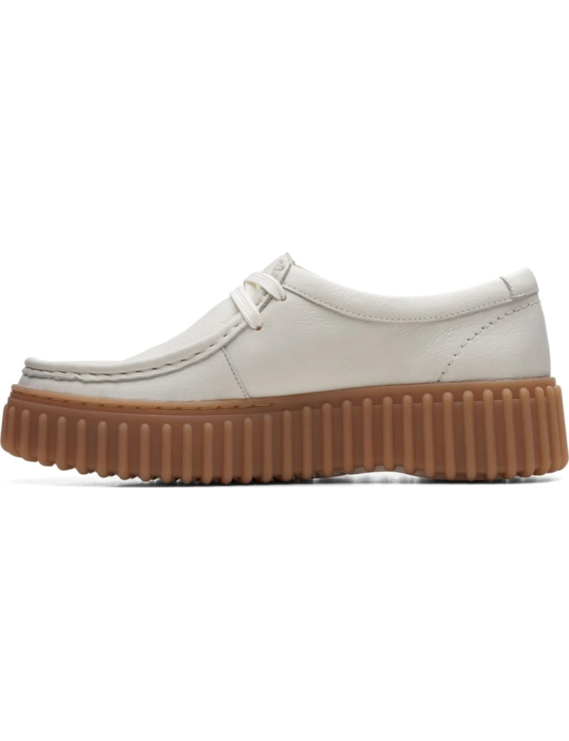 imagem de Clarks Branco Trainers sapatos femininos6