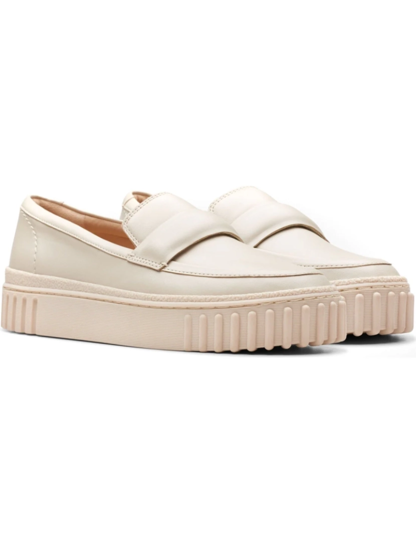 Clarks  - Clarks Bege Loafers sapatos femininos