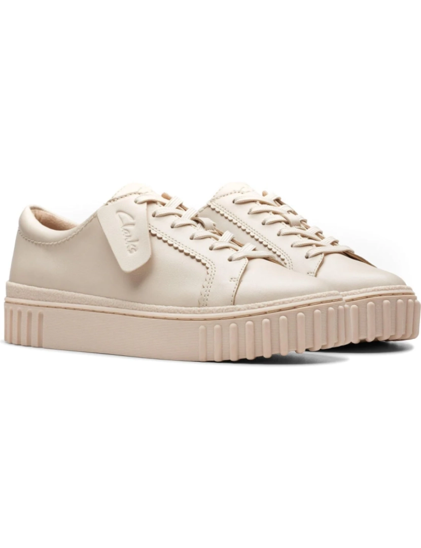 Clarks  - Clarks Bege Trainers sapatos femininos