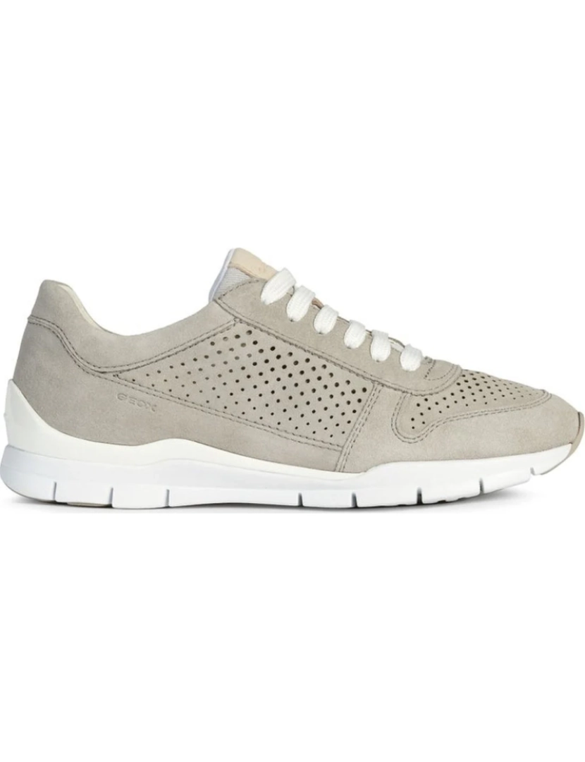 Geox - Geox Grey Trainers Calçados Femininos