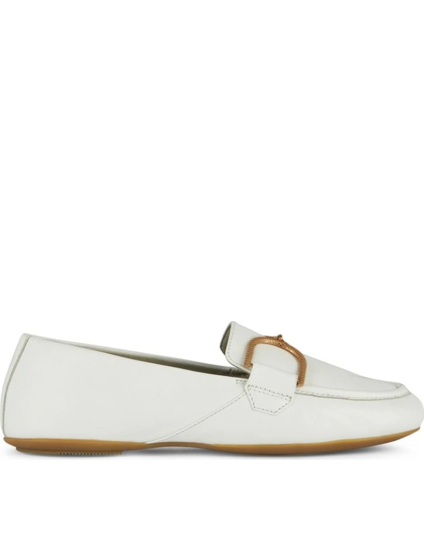 Geox - Geox Branco Mocassins Calçados Femininos