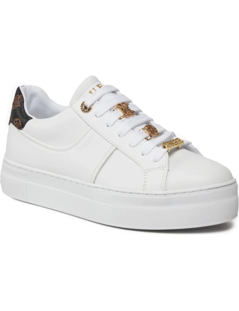 Guess - Adivinha Branco Trainers Calçados Femininos