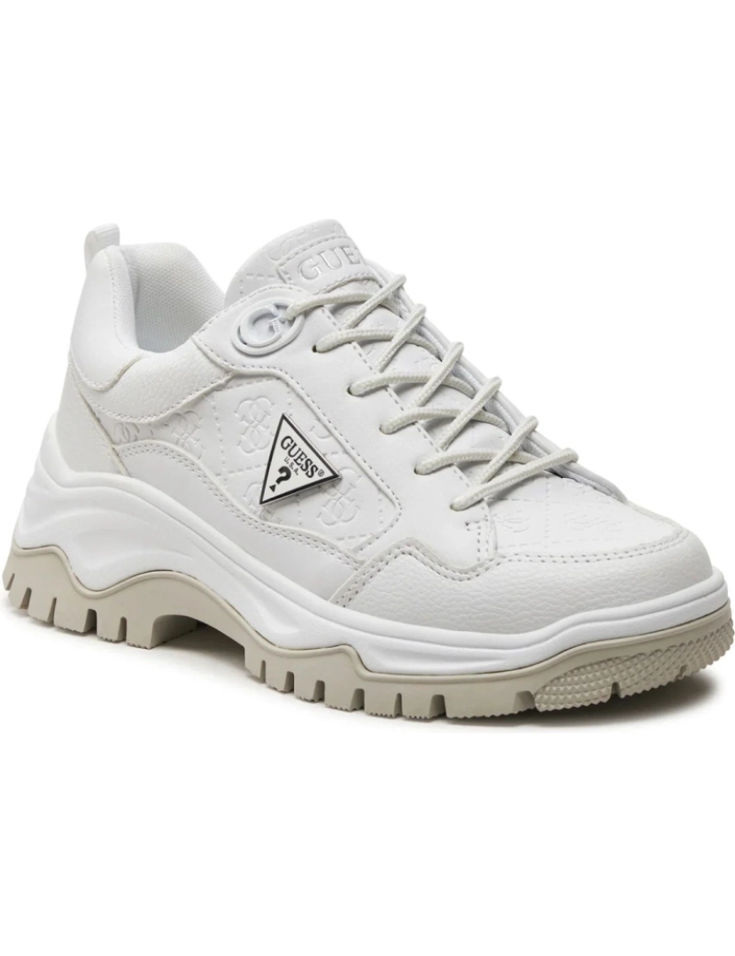 Guess - Adivinha Branco Trainers Calçados Femininos