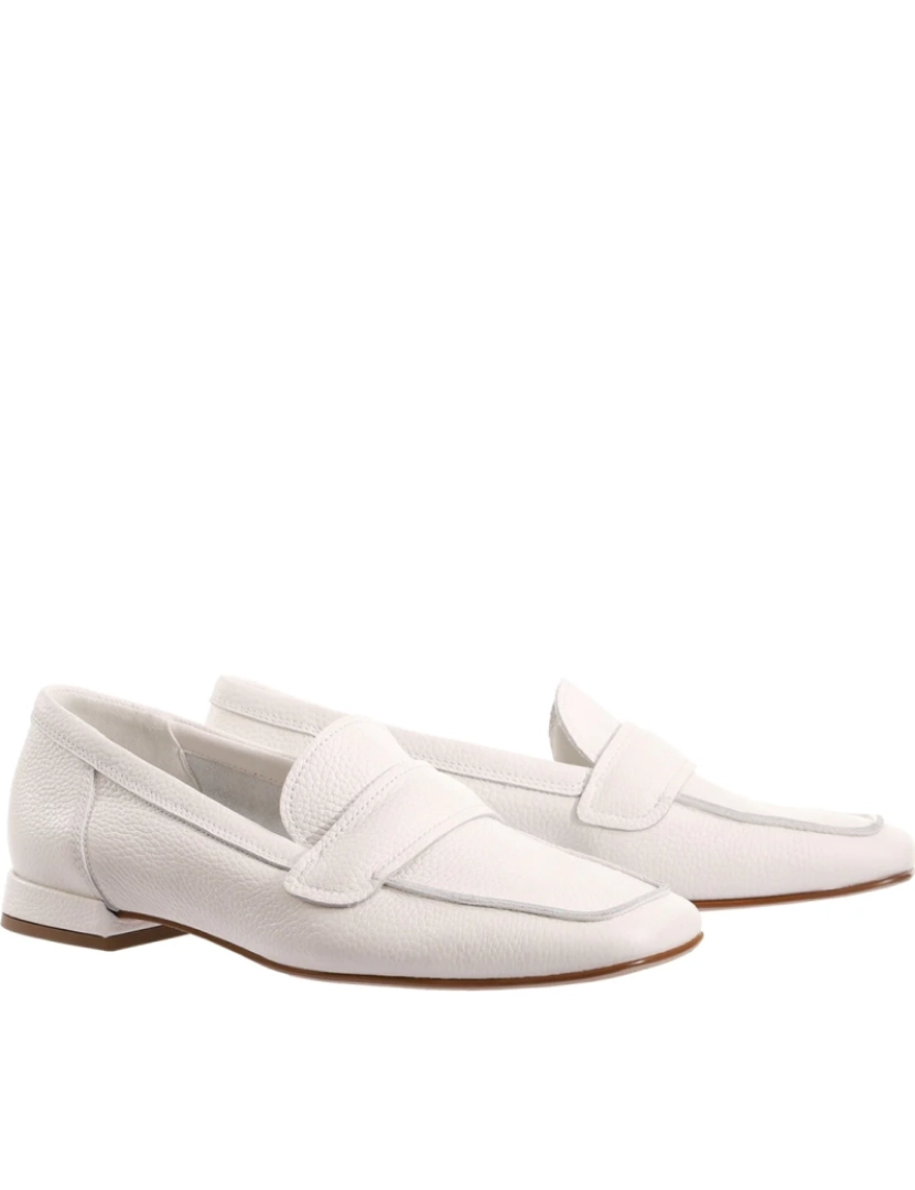 Hogl - Hogl Branco Loafers sapatos femininos