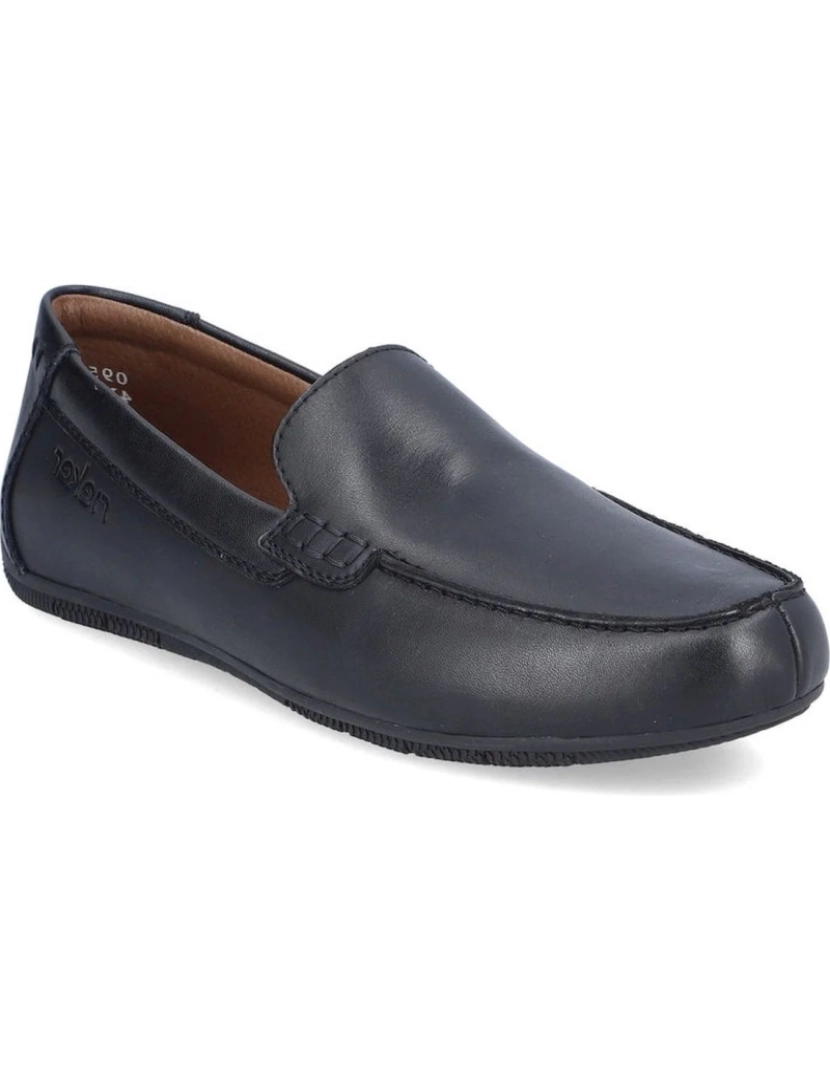 imagem de Rieker Black Moccasins Calçados Masculinos2