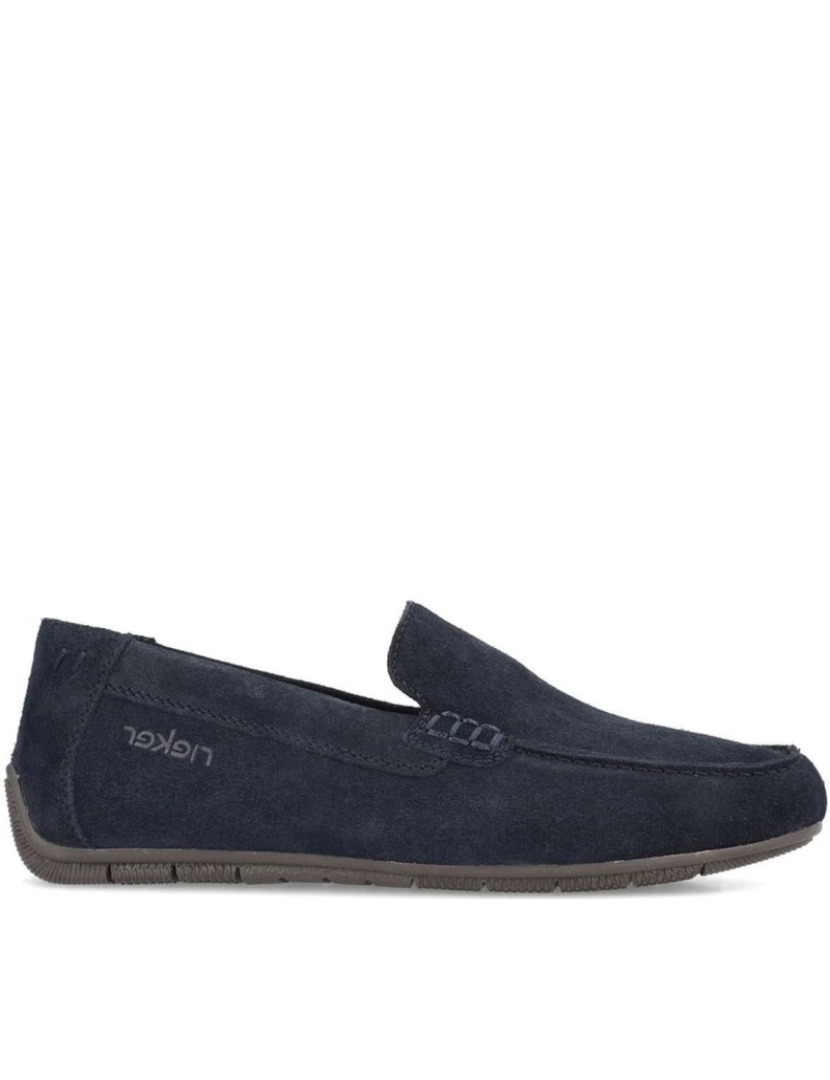 imagem de Rieker Blue Moccasins Calçados Masculinos3