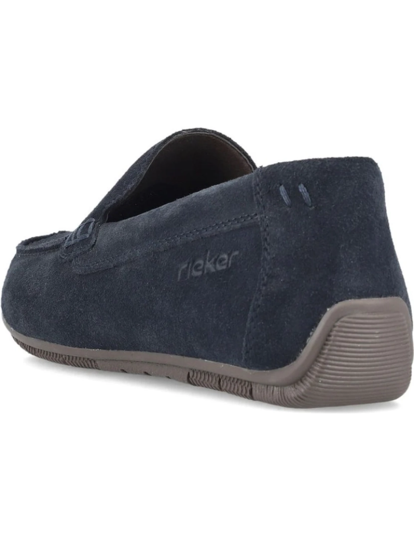 imagem de Rieker Blue Moccasins Calçados Masculinos4