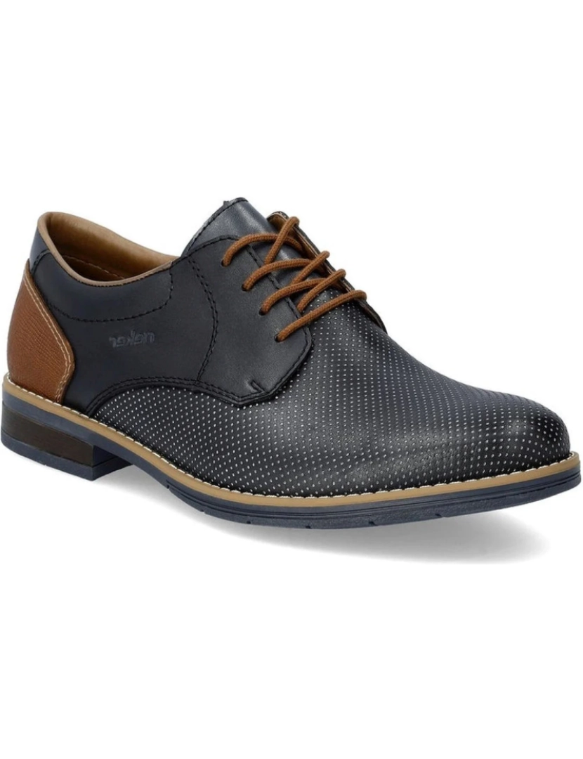 Rieker - Rieker Azul Formal Shoes Calçados Masculinos