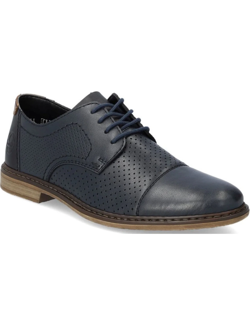 Rieker - Rieker Azul Formal Shoes Calçados Masculinos