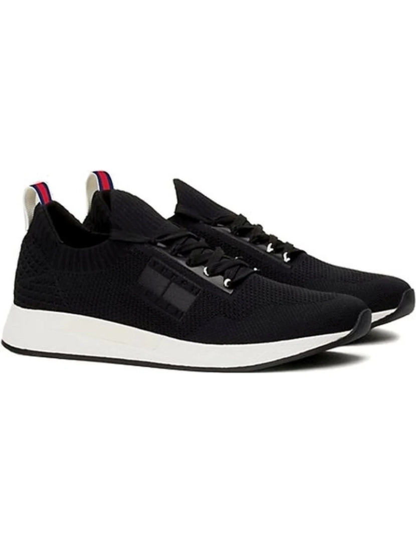 imagem de Tommy Jeans Black Trainers Calçados Masculinos2