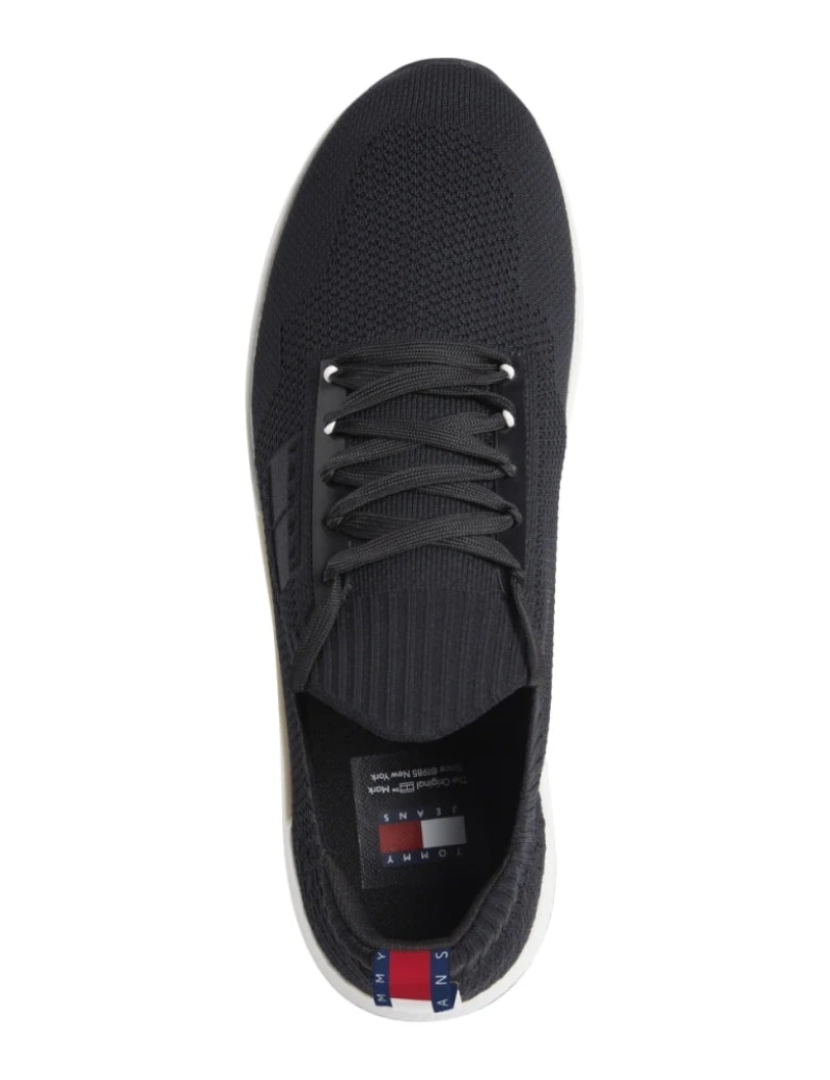 imagem de Tommy Jeans Black Trainers Calçados Masculinos4