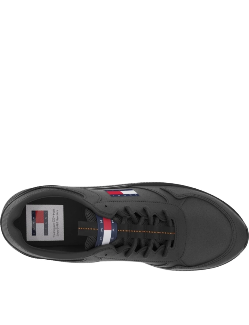 imagem de Tommy Jeans Black Trainers Calçados Masculinos4