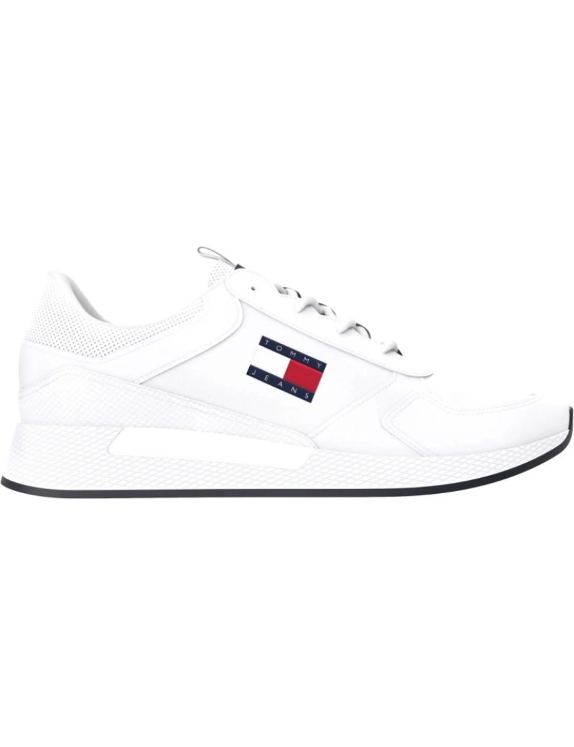 imagem de Tommy Jeans Branco Trainers sapatos masculinos3