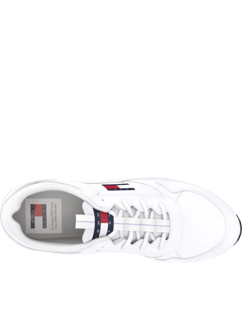 imagem de Tommy Jeans Branco Trainers sapatos masculinos4