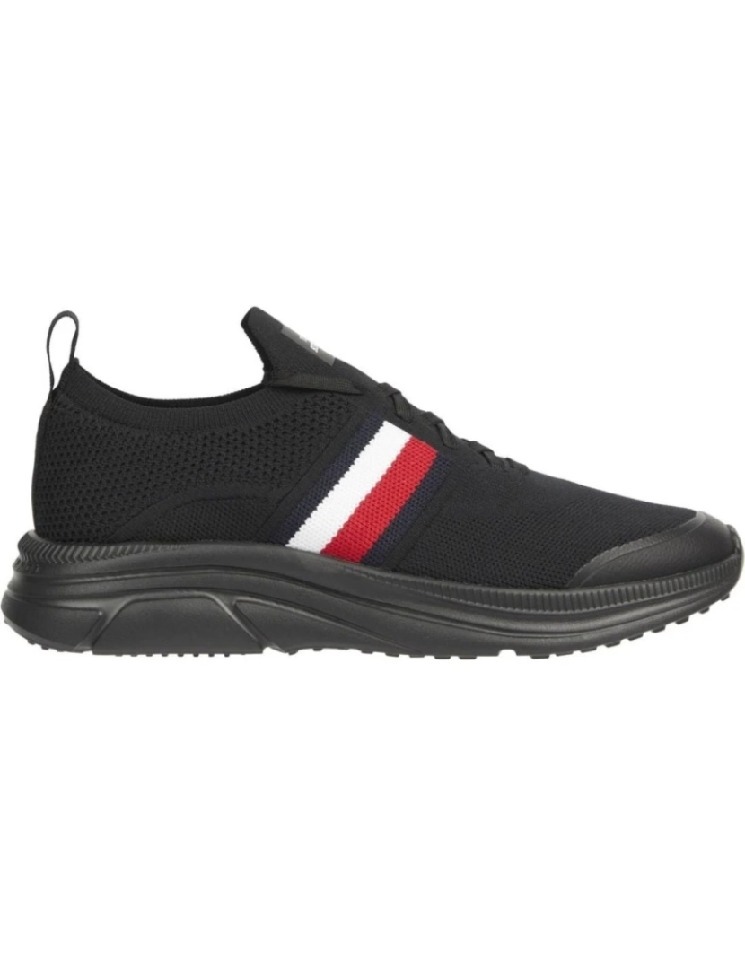 Tommy Hilfiger - Tommy Hilfiger Preto Trainers Calçados Masculinos