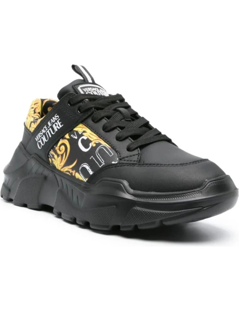 Versace Jeans Couture - Versace Jeans Couture Preto Trainers Calçados Masculinos