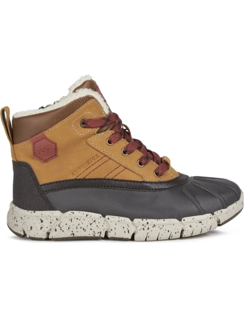 Geox - Geox Brown Botas Meninos Sapatos