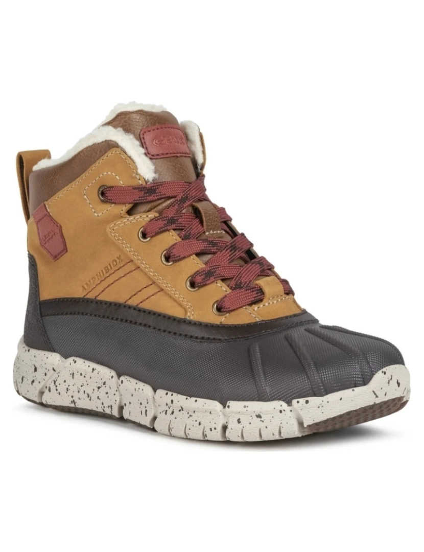 imagem de Geox Brown Botas Meninos Sapatos3