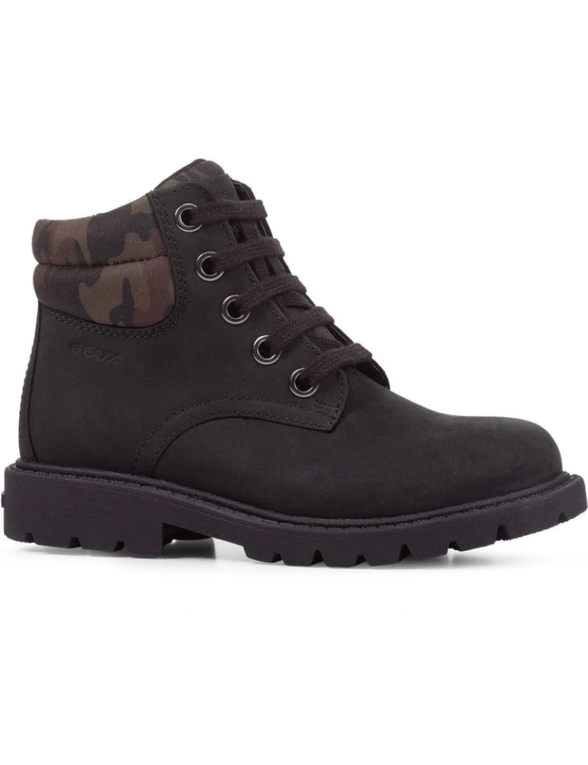 Geox - Geox Preto Botas Meninos Sapatos