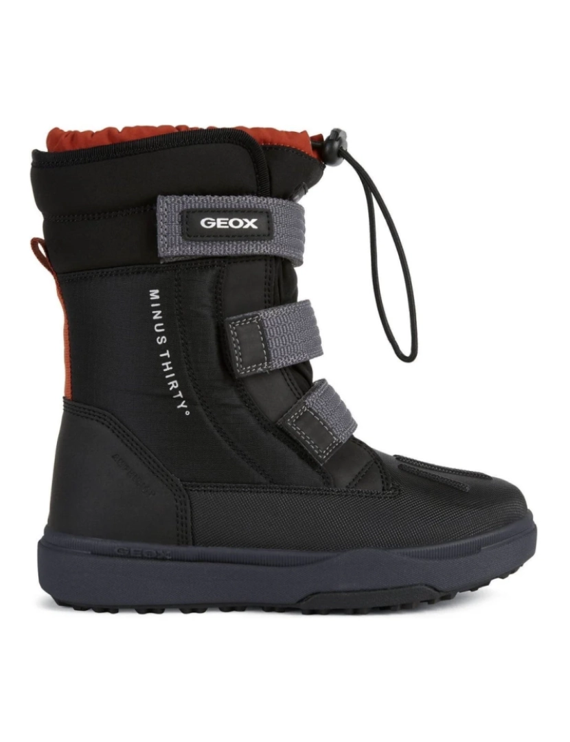 Geox - Geox Preto Botas Meninos Sapatos