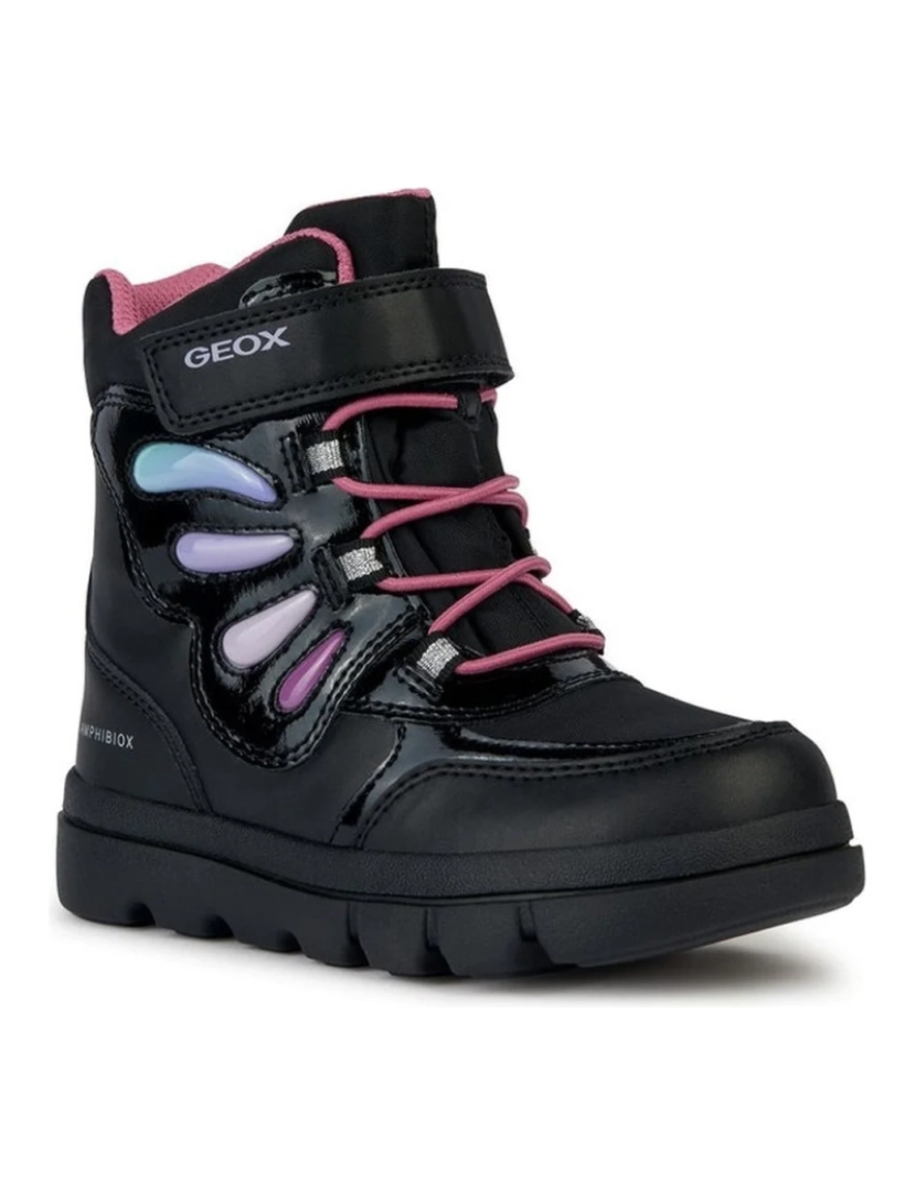 Geox - Geox botas pretas sapatos meninas