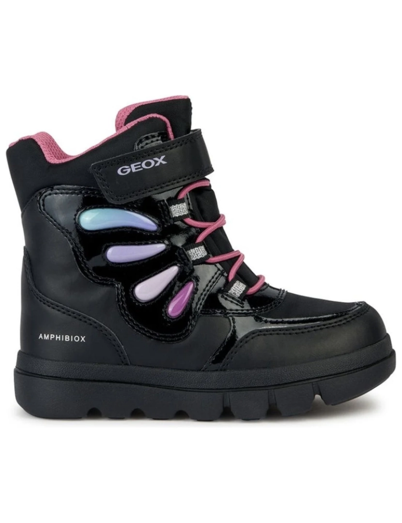 imagem de Geox botas pretas sapatos meninas3