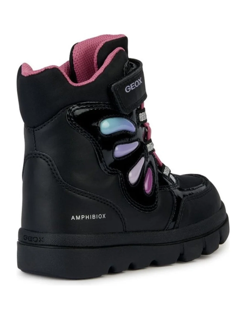 imagem de Geox botas pretas sapatos meninas4