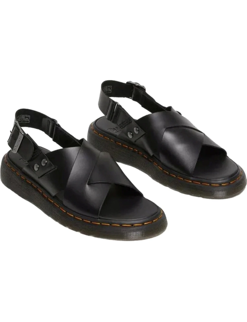 imagem de Dr. Martens Black Sandals Unisex adultos sapatos4