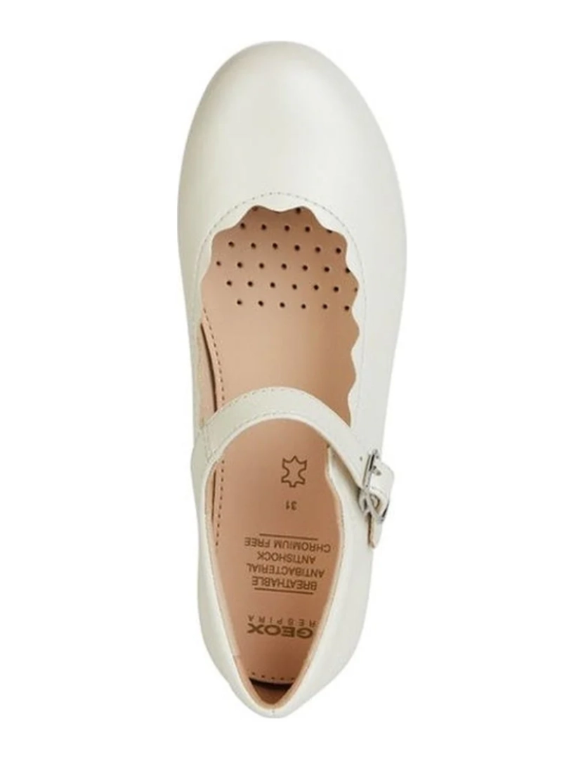 imagem de Geox White Ballerinas sapatos femininos6