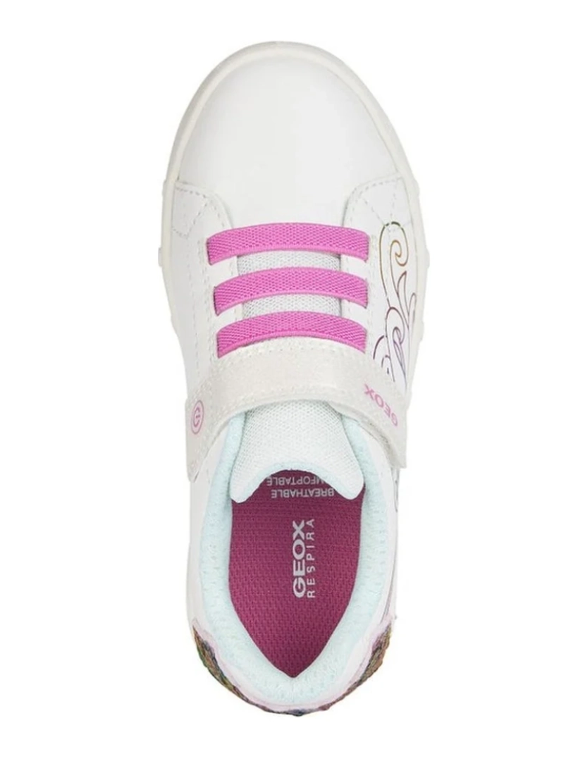 imagem de Geox White Trainers sapatos de meninas6