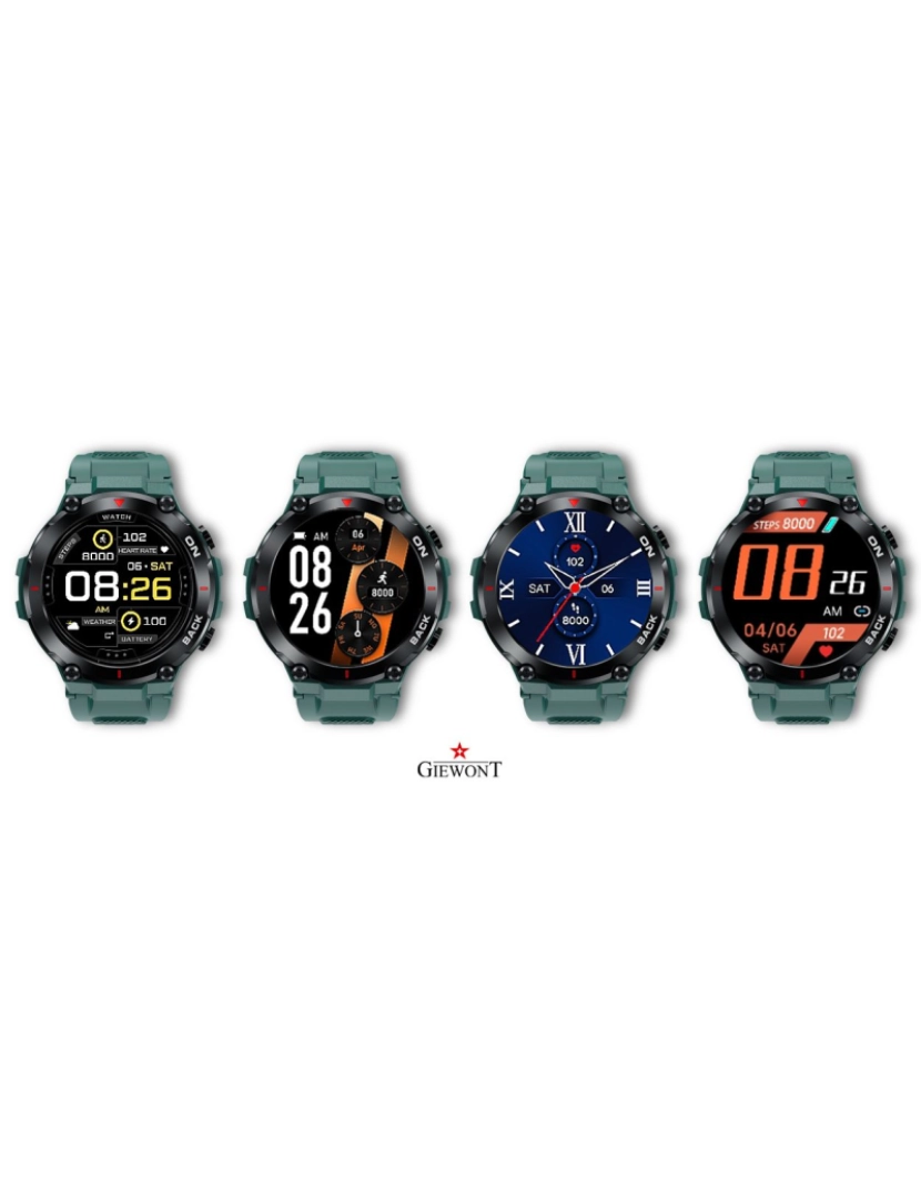 imagem de Smartwatch Giewont Pionier GPS GW460-2  Verde Mar3