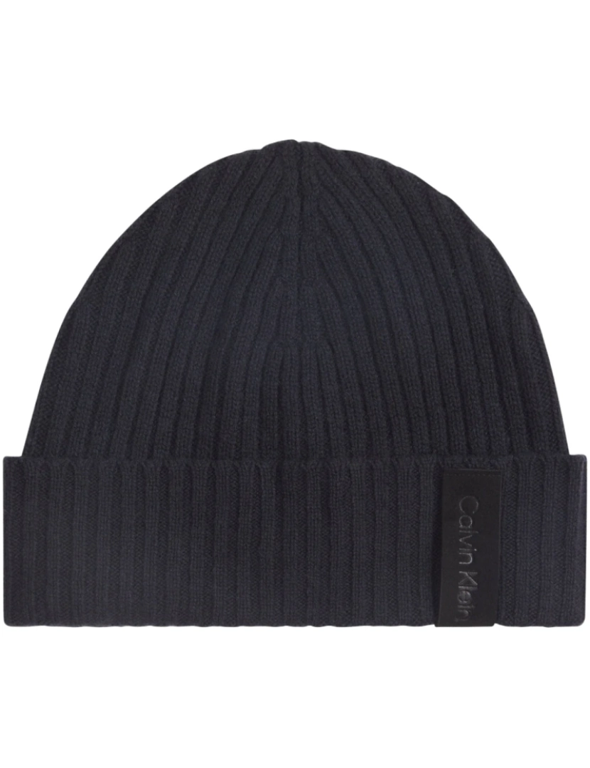 imagem de Calvin Klein Black Beanies Mens Acessórios2