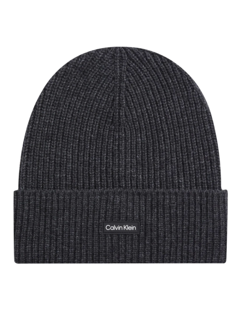 imagem de Calvin Klein Grey Beanies Mens Acessórios2