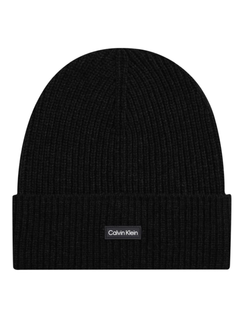 Calvin Klein - Calvin Klein Black Beanies Mens Acessórios