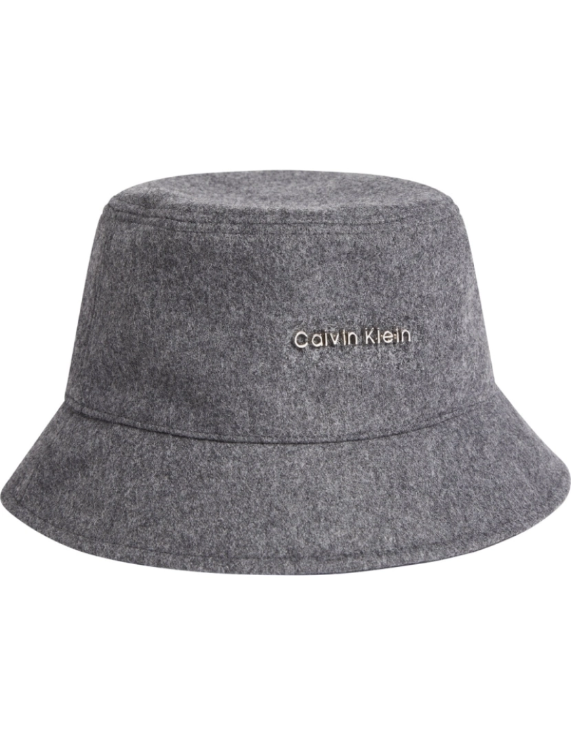 imagem de Calvin Klein Grey Bucket Chapéus Womens Acessórios2