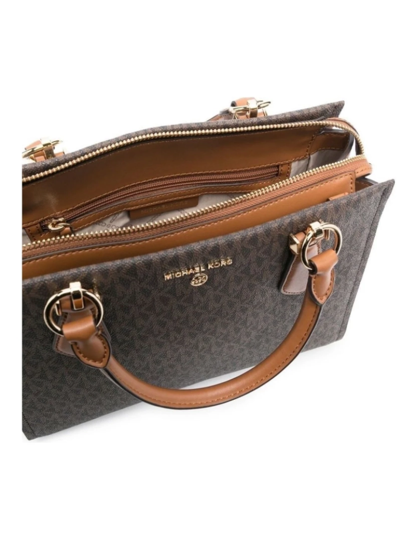 imagem de Michael Kors Brown Satchels Mulheres Bolsas5