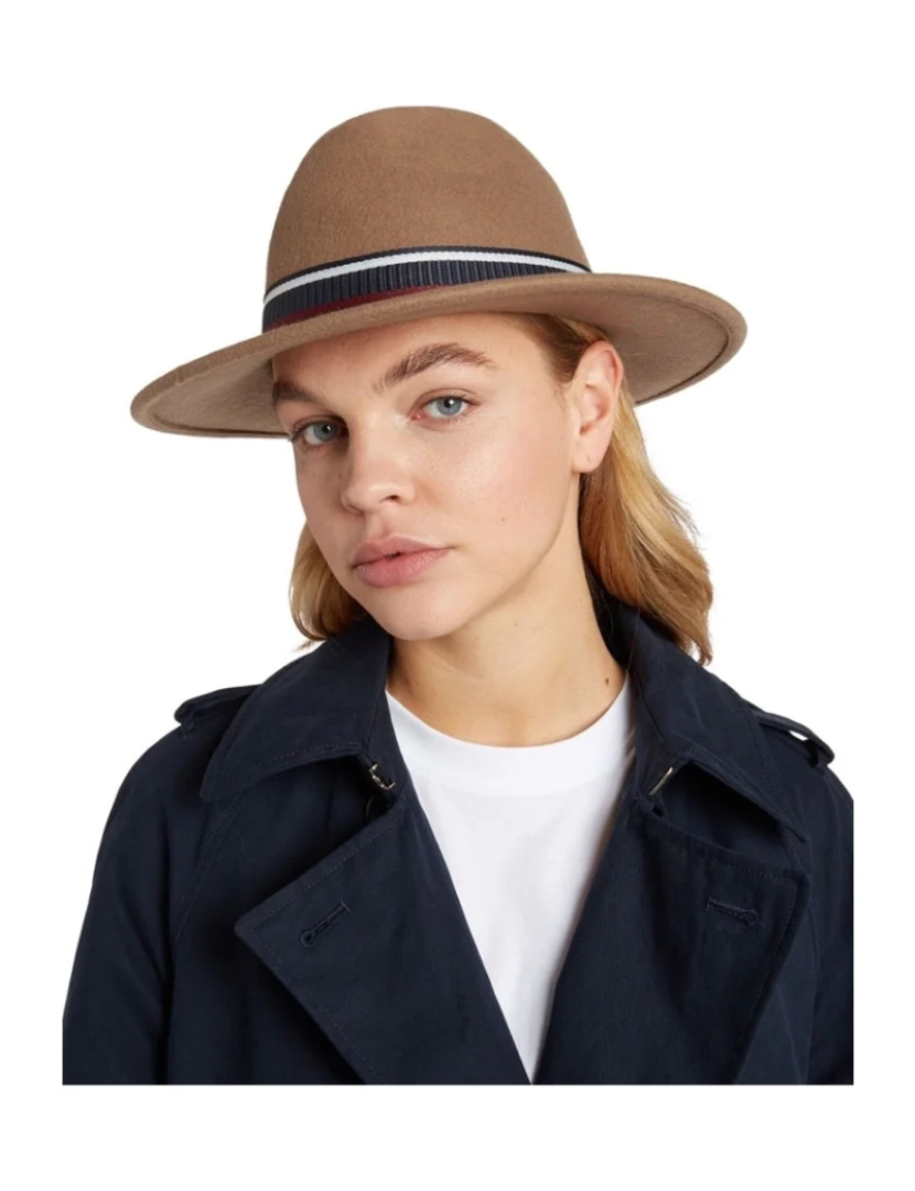 imagem de Tommy Hilfiger Brown Caps Womens Acessórios5