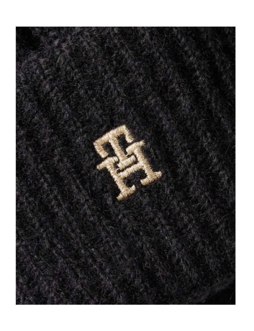 imagem de Tommy Hilfiger Black Beanies Womens Acessórios4