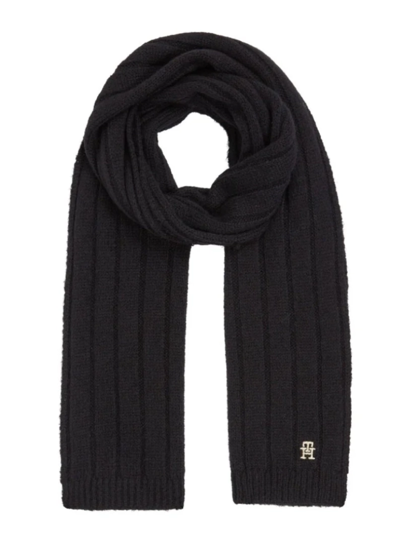 imagem de Tommy Hilfiger Black Scarves Womens Acessórios2