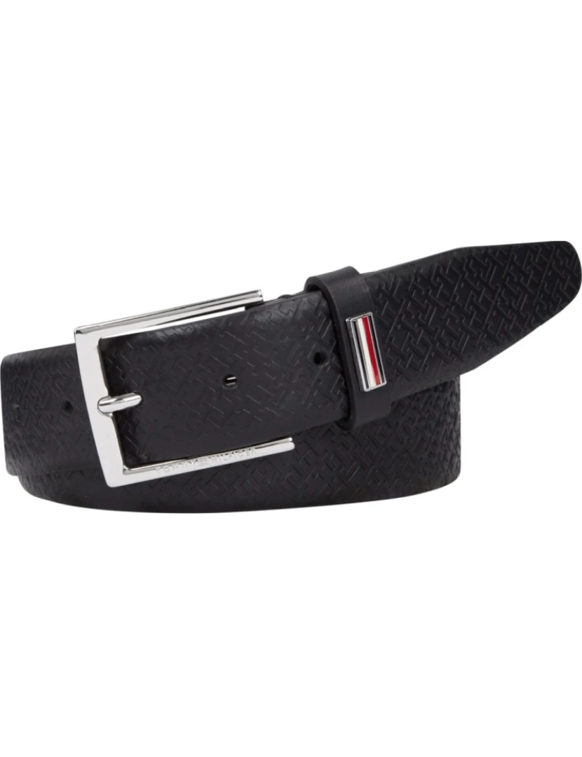 Tommy Hilfiger - Tommy Hilfiger Black Belts Mens Acessórios