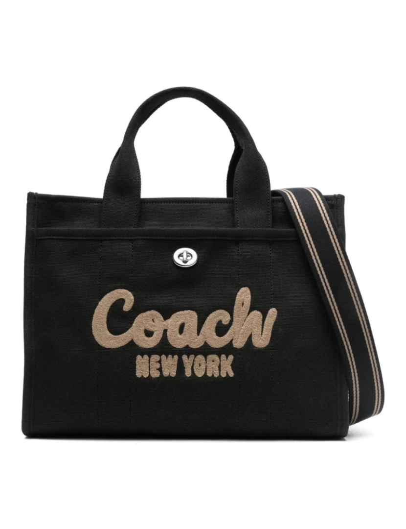 Coach - Treinador Preto Tote Bolsas Mulheres Bolsas