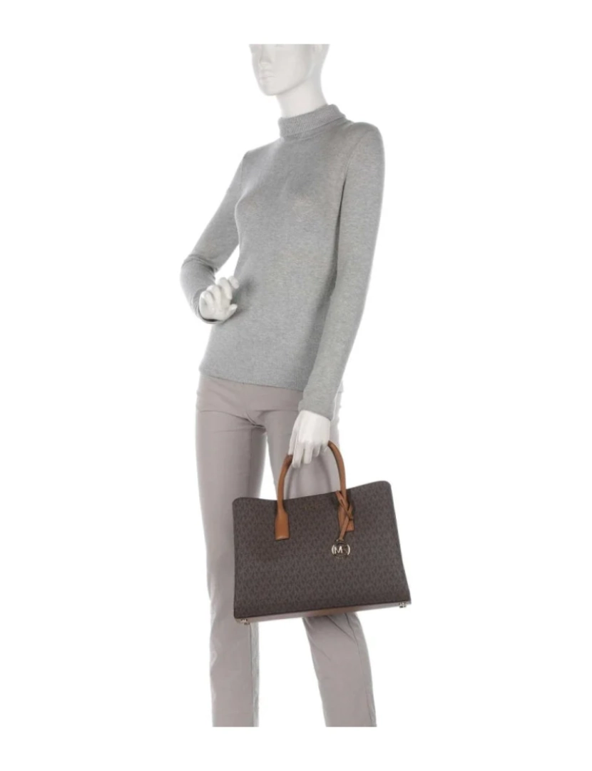 imagem de Michael Kors Brown Satchels Mulheres Bolsas4