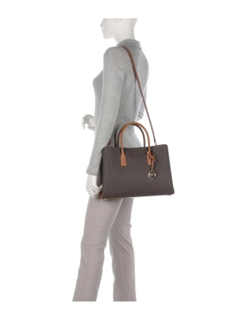 imagem de Michael Kors Brown Satchels Mulheres Bolsas5