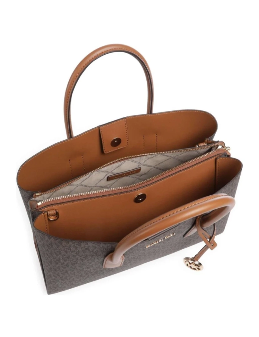 imagem de Michael Kors Brown Satchels Mulheres Bolsas8